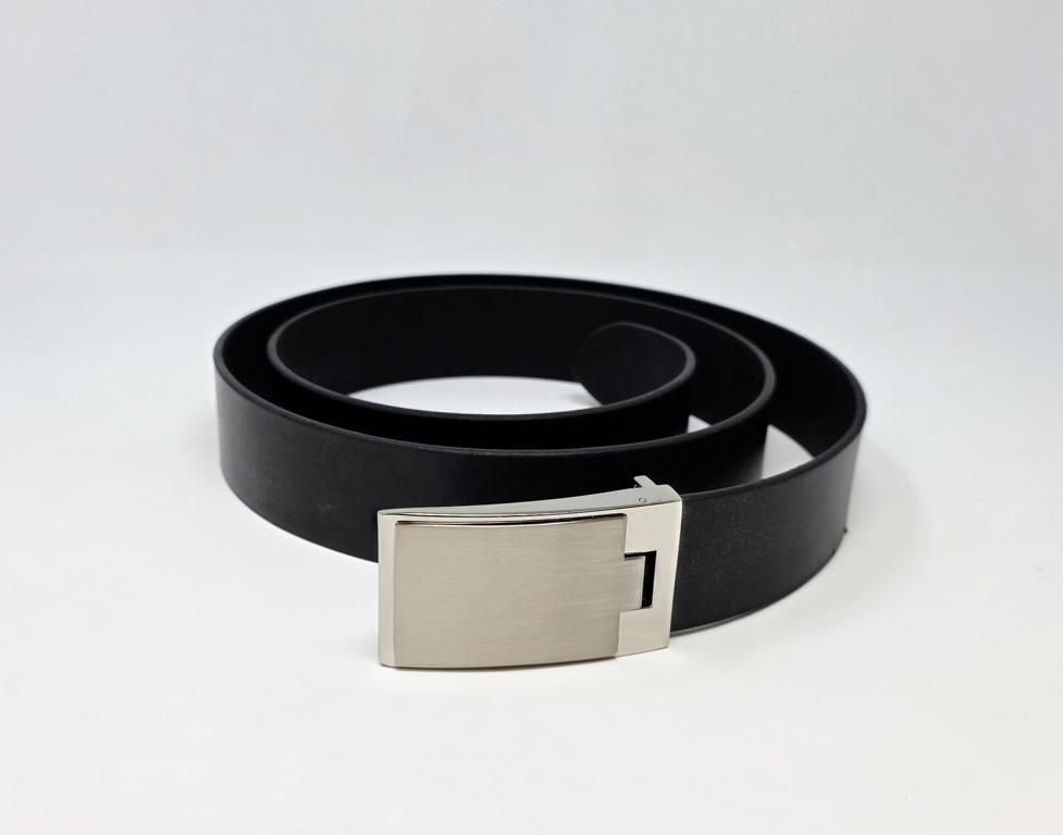 Büttner Ledergürtel 40 mm mit Koppelschloss -SCHWARZ- Länge 105