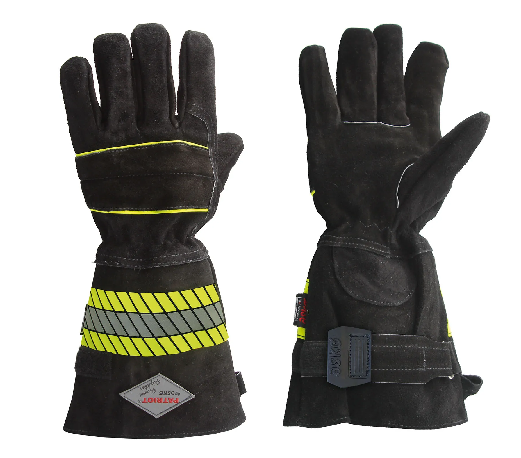 askö Patriot Flame Fighter Feuerwehrhandschuhe -SCHWARZ-