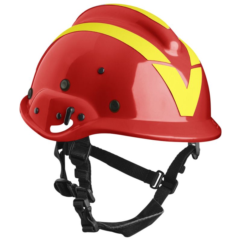 Vallfirest Waldbrandhelm VFT 2, gelb-reflex -ROT-