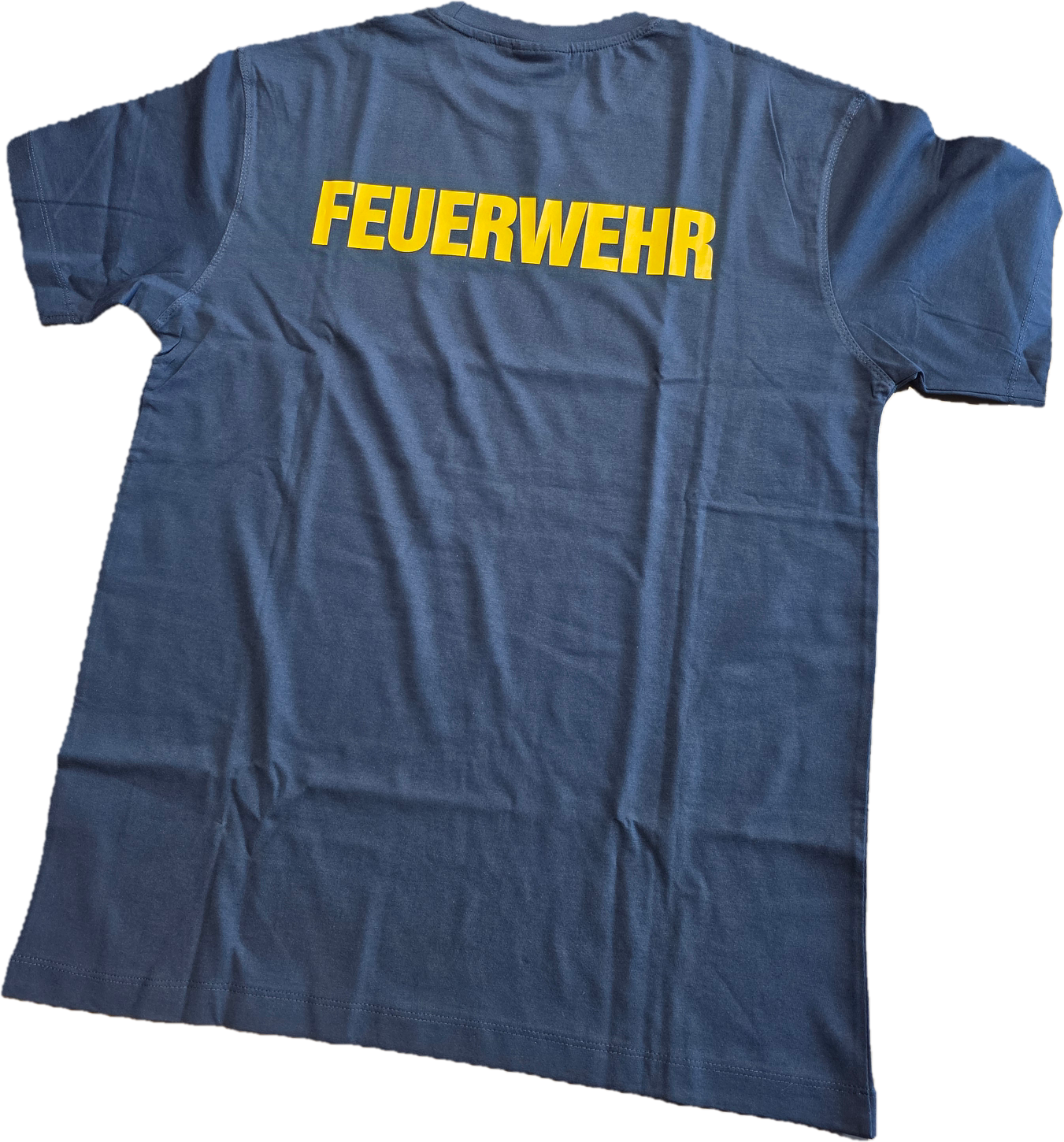 T-Shirt Rückendruck Feuerwehr -GELB-