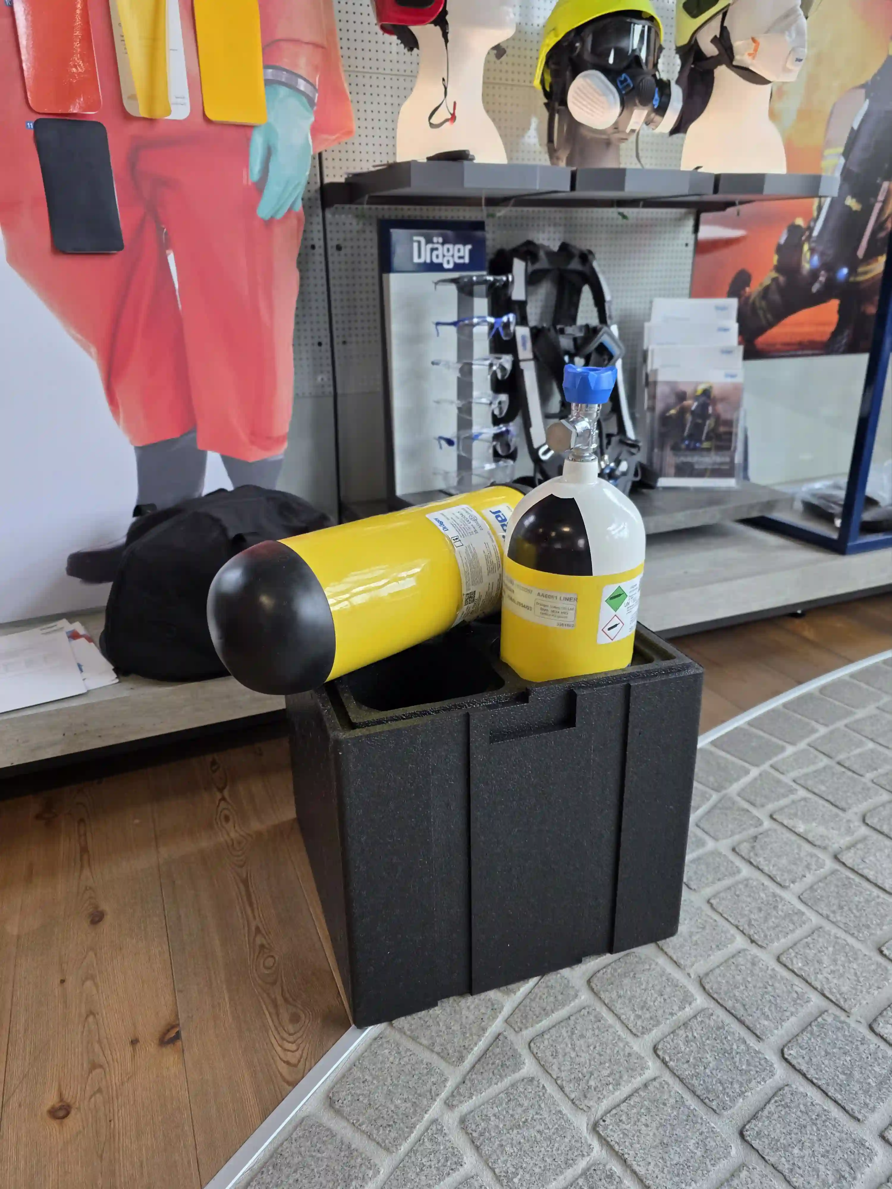 EPP- Atemluft - Flaschenbox - Transportbox