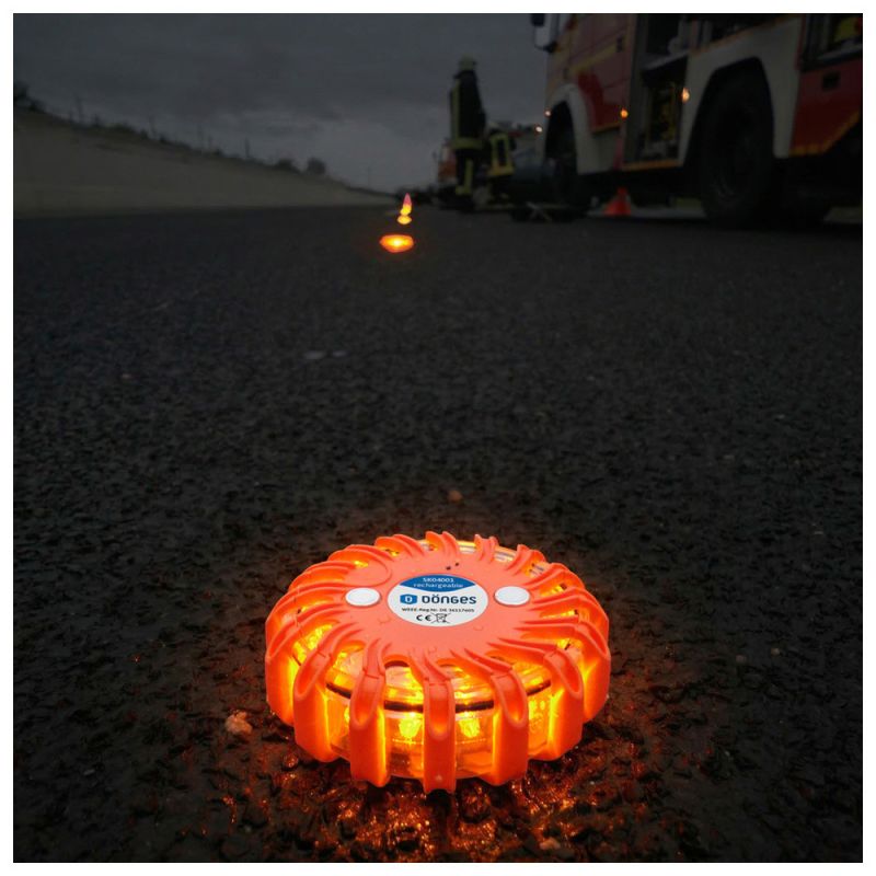 Warnblitzleuchte FLARE, orange,LEDs Akkuversion, inkl. 1 x Li-Ion-Akku