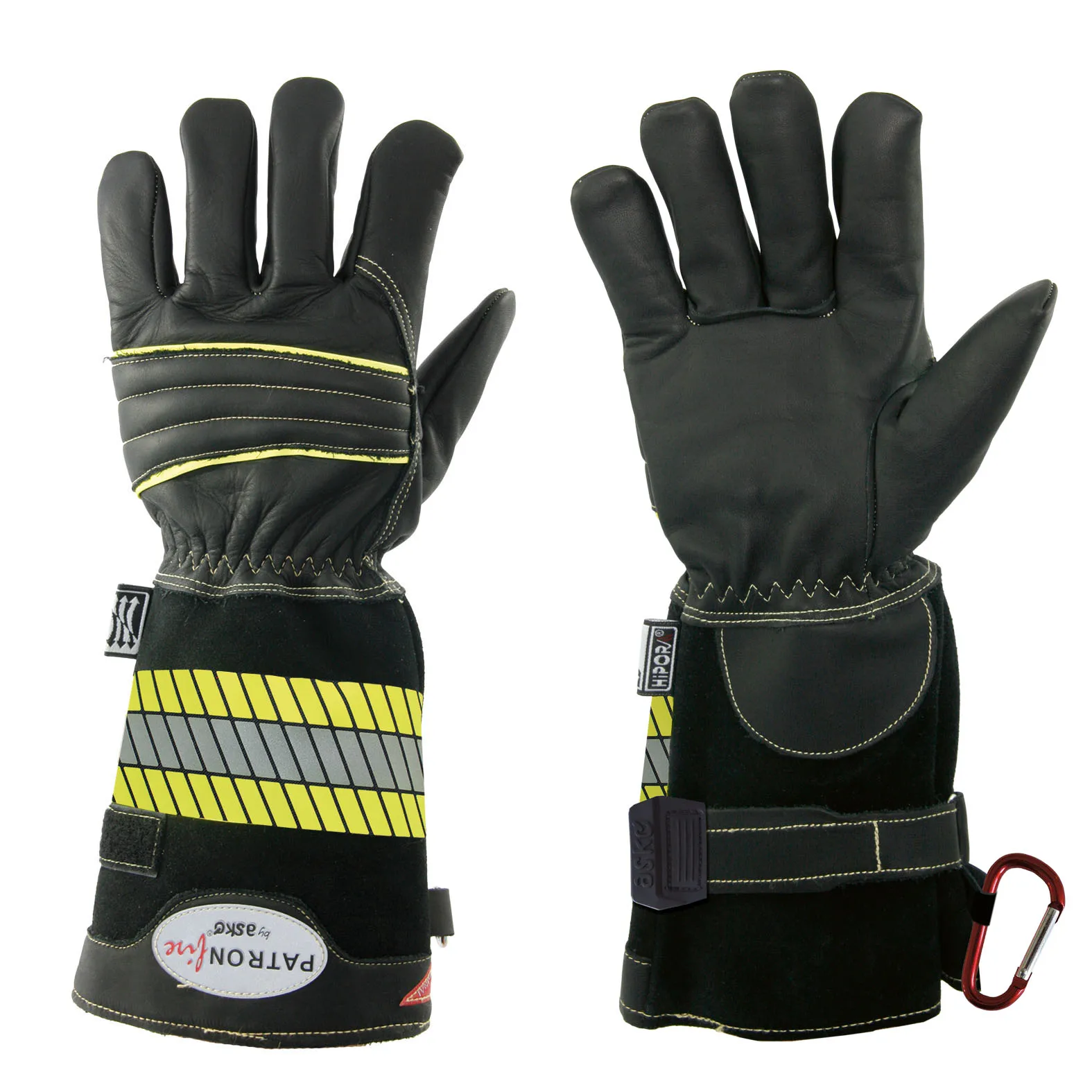 askö Patron Fire Feuerwehrhandschuhe MIT langer Stulpe -SCHWARZ- Gr. 8