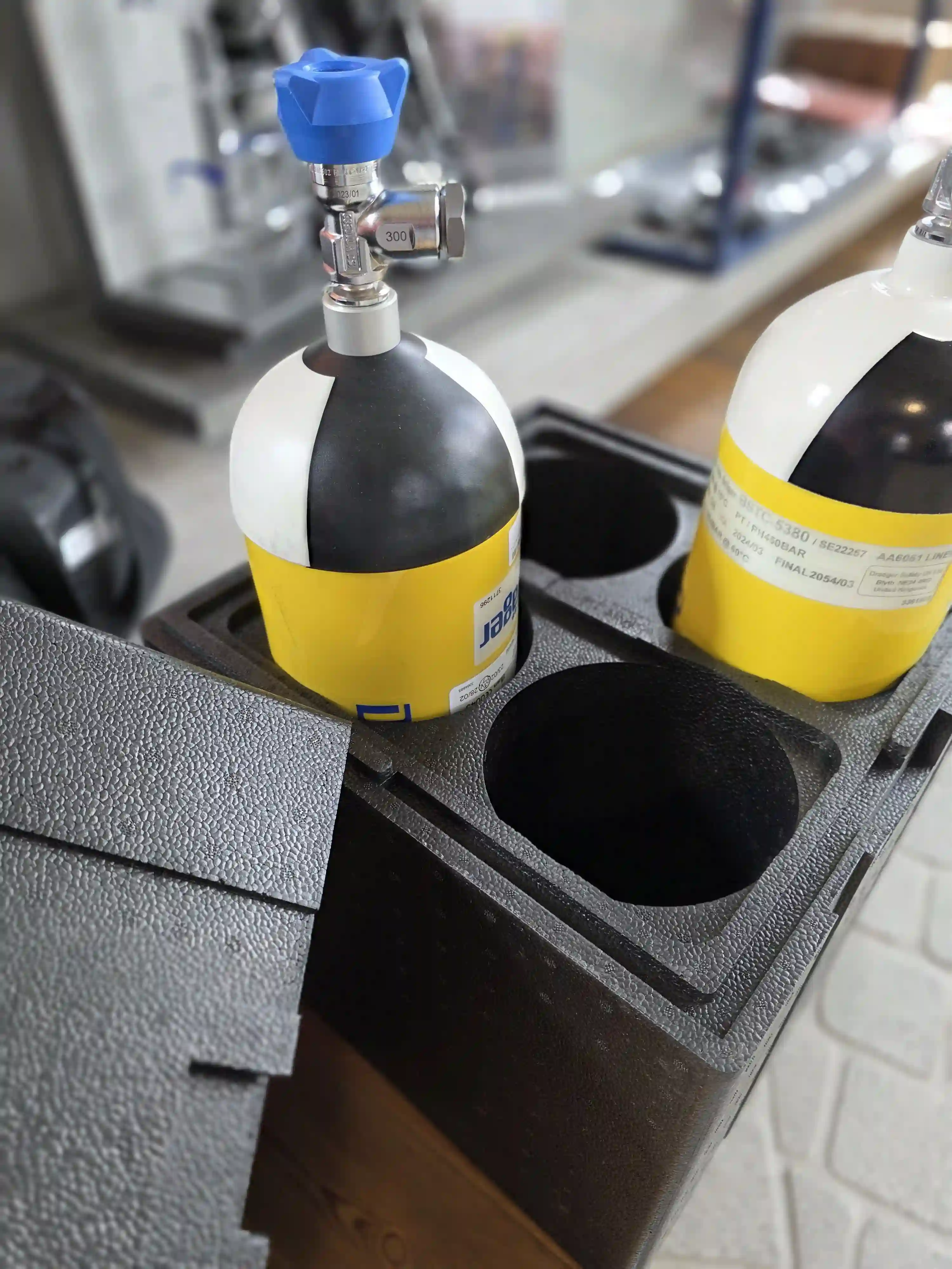 EPP- Atemluft - Flaschenbox - Transportbox