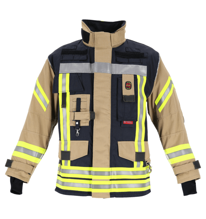 Novotex Feuerwehr Überjacke NTI 112 Model1 -SCHWARZBLAU/GOLD-
