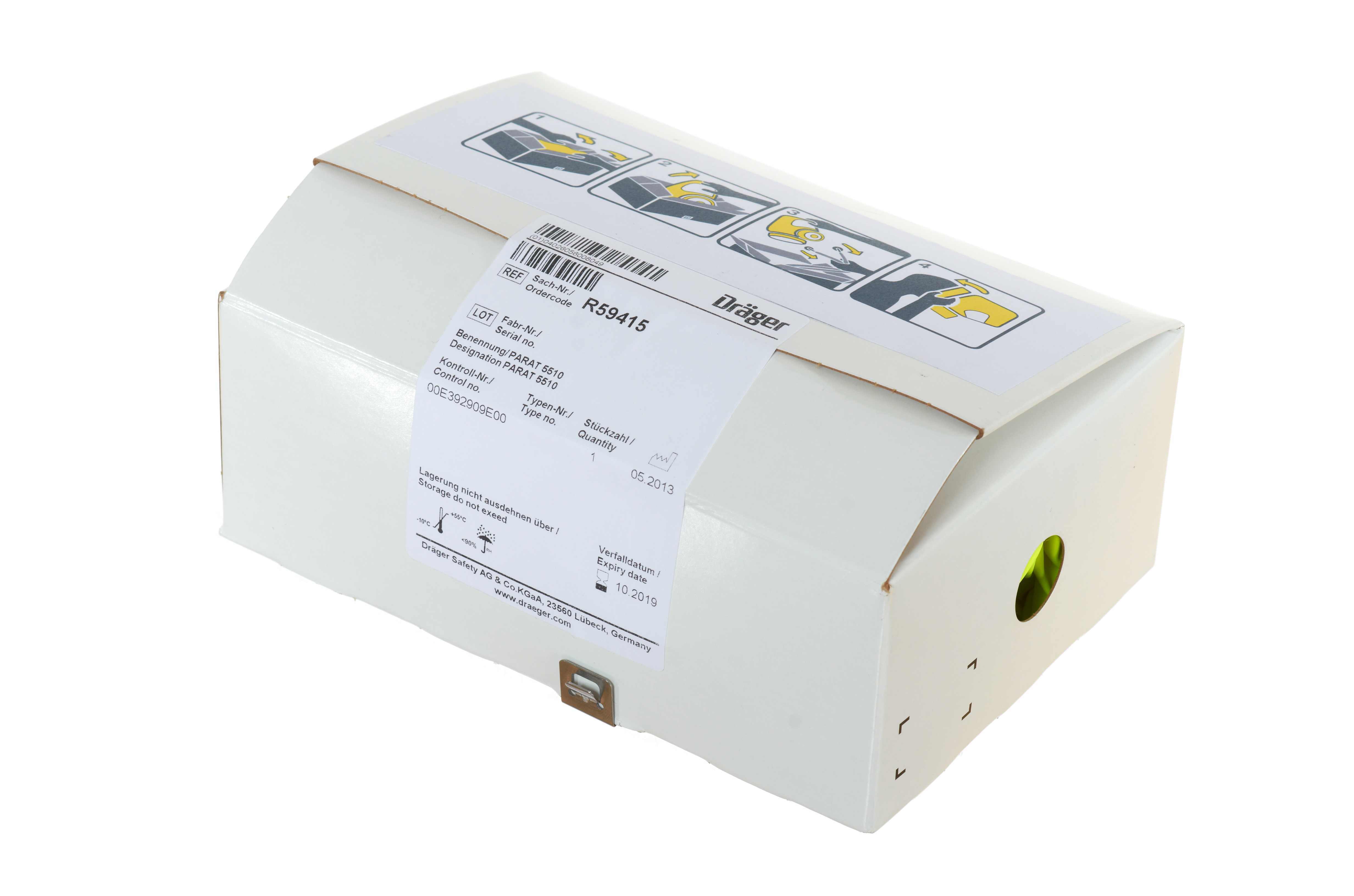 Dräger PARAT 5510 Single Pack, Brandfluchthaube Kartonverpackt