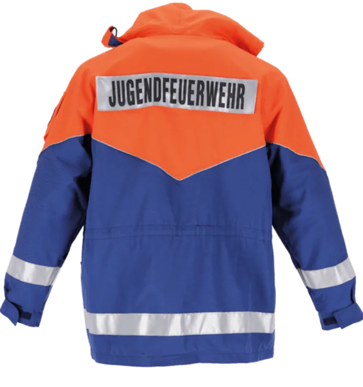 Novotex Jugendfeuerwehr - Parka, -ORANGE/BLAU- MIT Fleeceweste Gr. XL(54/56)