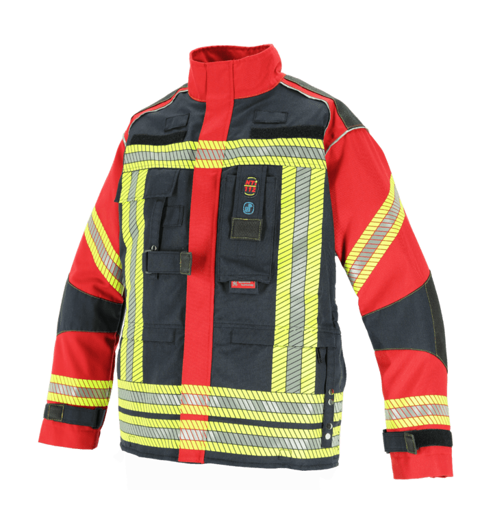 Novotex NTI112 Multiflex Einsatzjacke -SCHWARZBLAU/ROT- segment. Gr. 0(46/48)