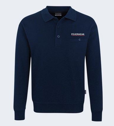 Büttner Tagesdienst Sweatshirt mit Polokragen, Herren